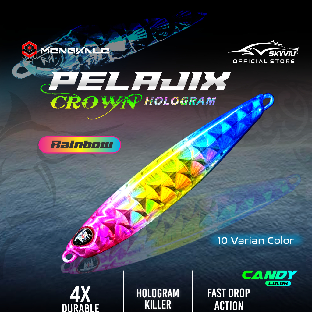 Mongkalo Pelajix Kipas noGID noMotif Candy 30 Rainbow