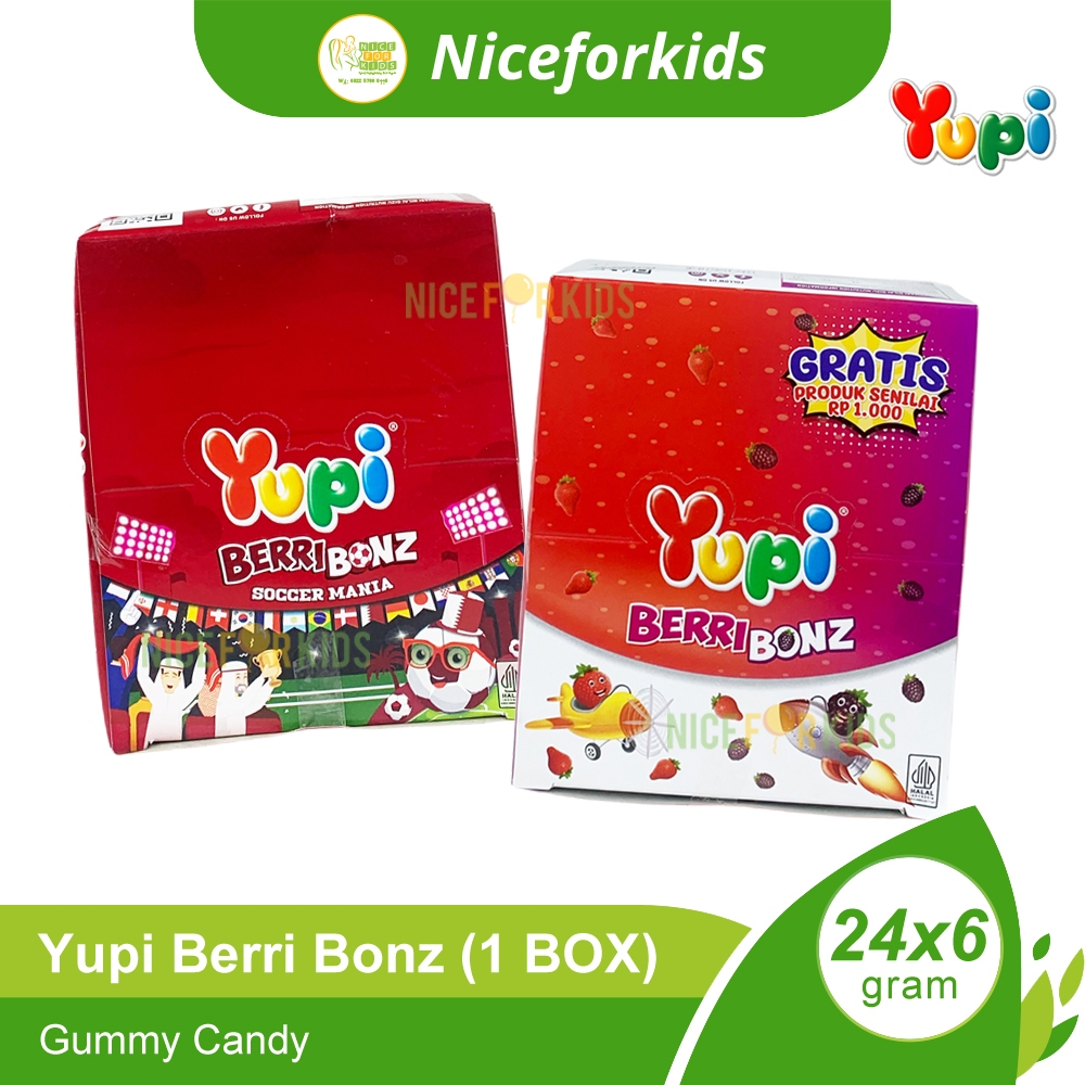 

Yupi Berri Bonz Box Isi 24x6gr / Permen Kenyal