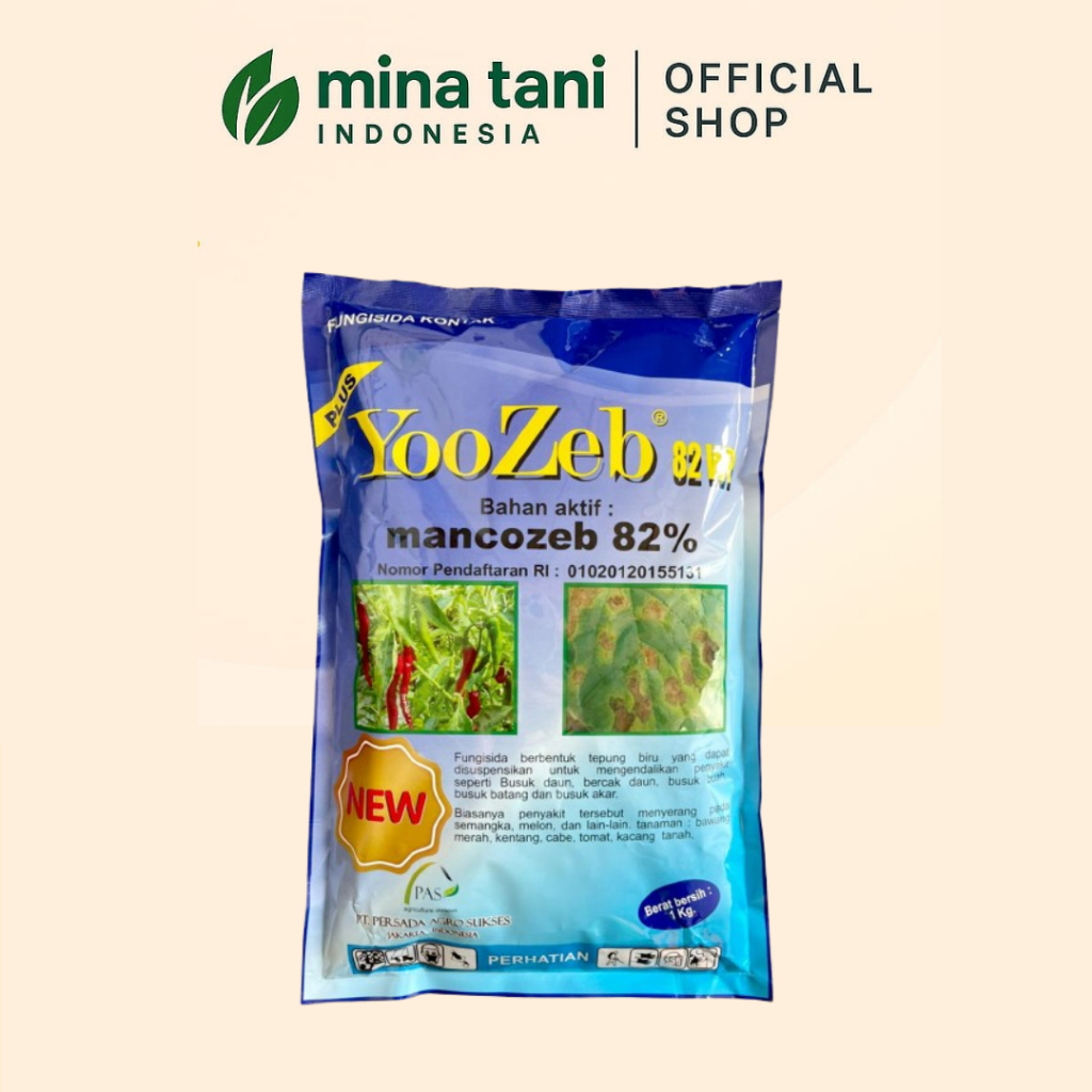 FUNGISIDA YOOZEB 82WP BIRU ORIGINAL FUNGISIDA MANCOZEB