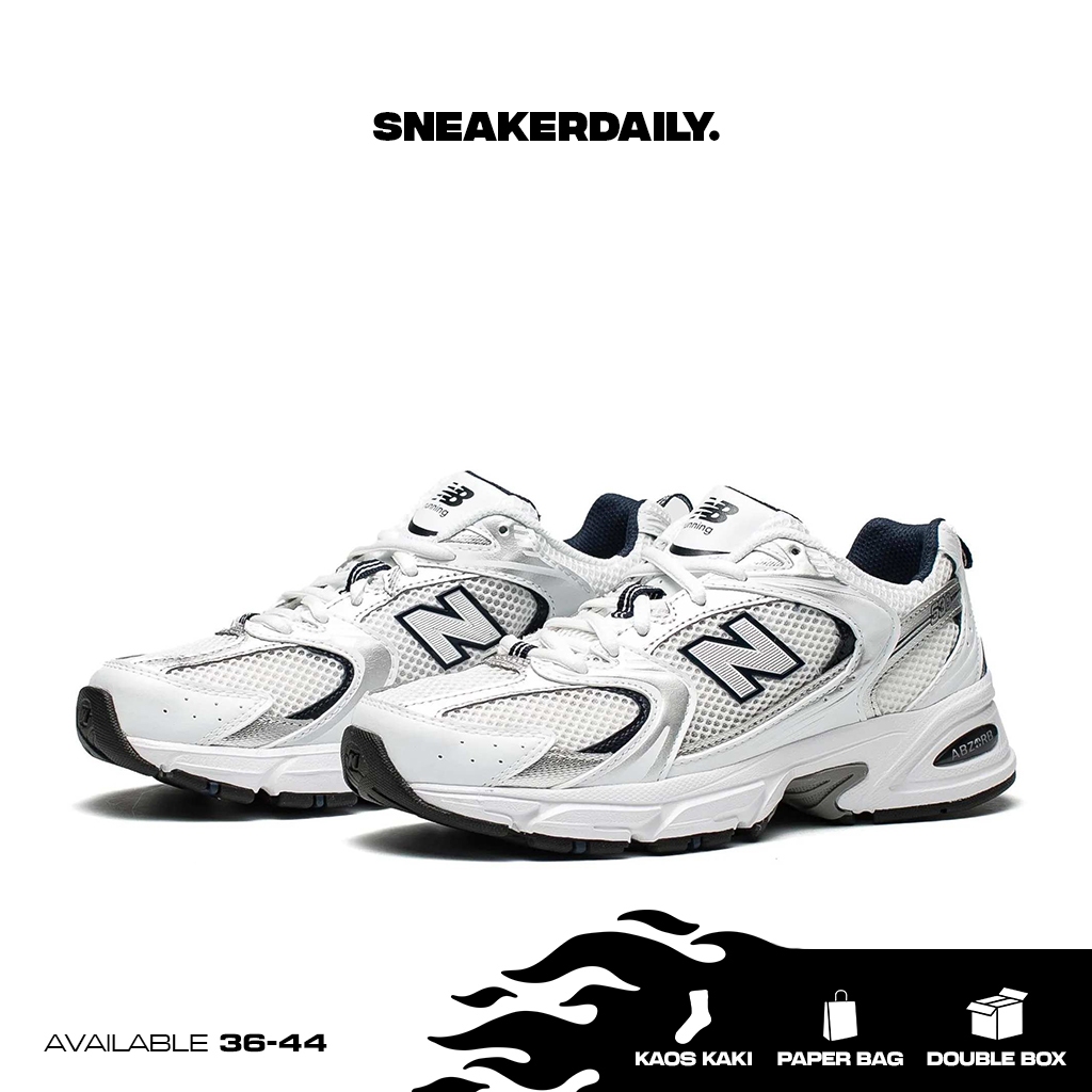 SNEAKERSDAILY NB 530 White Natural Indigo MR530SG