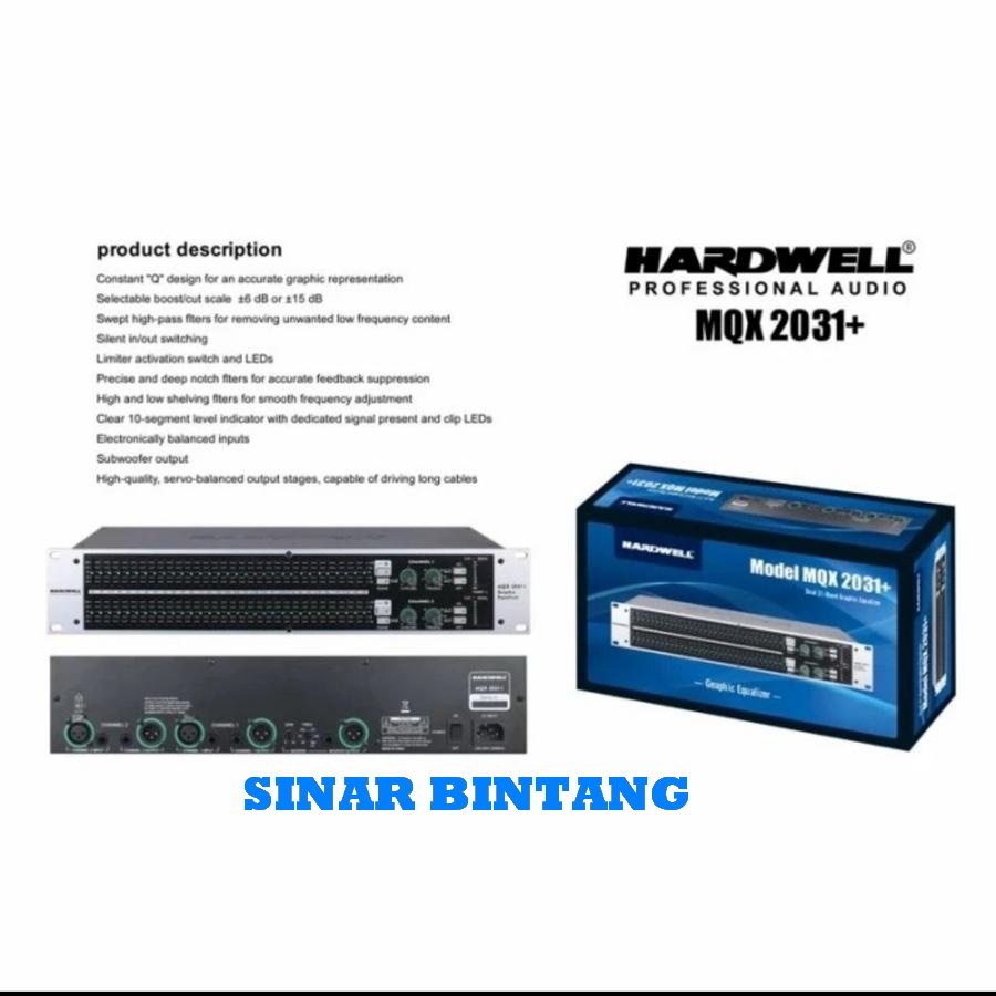 Equalizer HARDWELL MQX2031+ Original Hardwel Mqx 2031 Bergaransi Resmi