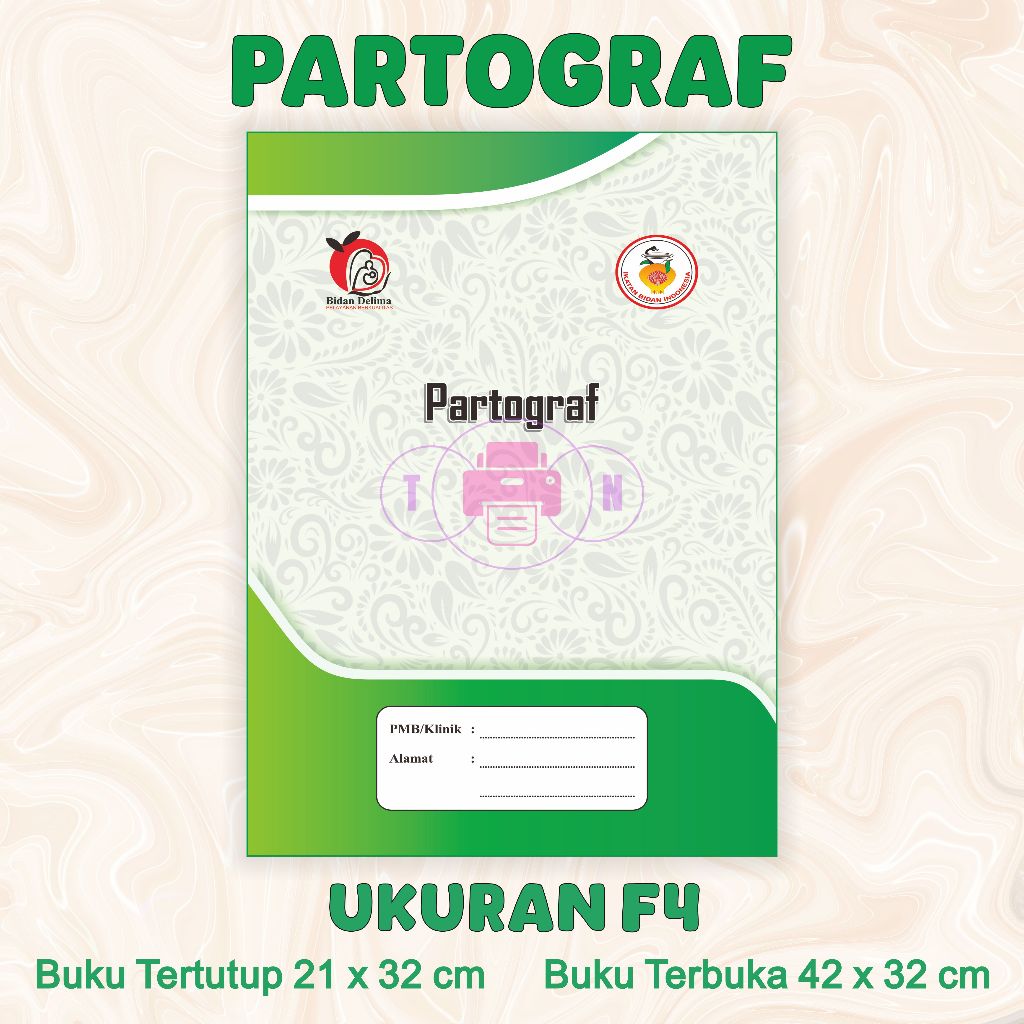 

Buku Partograf 50 Lembar Cetak Bolak Balik Hitam Putih untuk Bidan dan Tenaga Medis