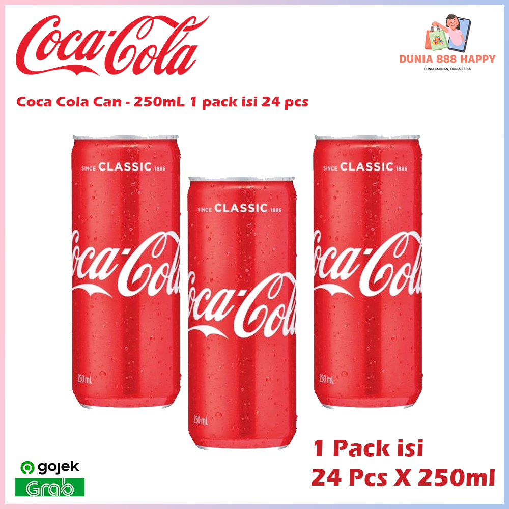 

Coca Cola Minuman Soda Can 250ml 1 pack isi 24 pcs