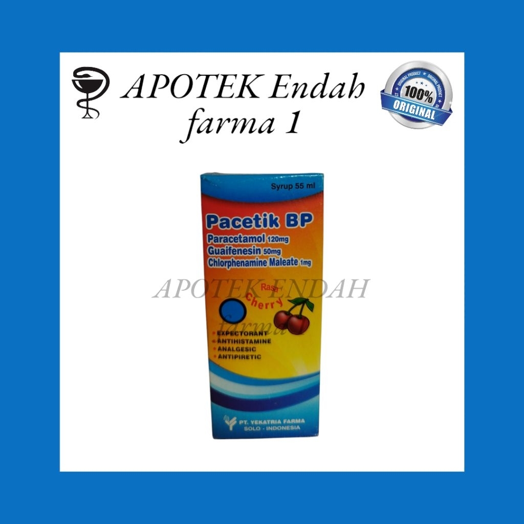 PACETIK BP SIRUP obat demam batuk alergi