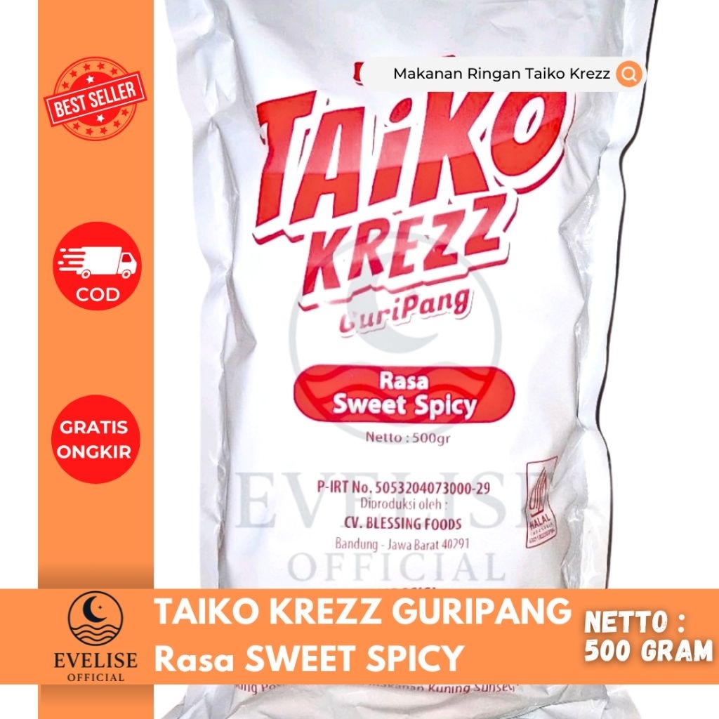 

Taiko Krezz Guripang Rasa SWEET SPICY 500 Gram | TAIKO KREZZ GURIPANG VIRAL