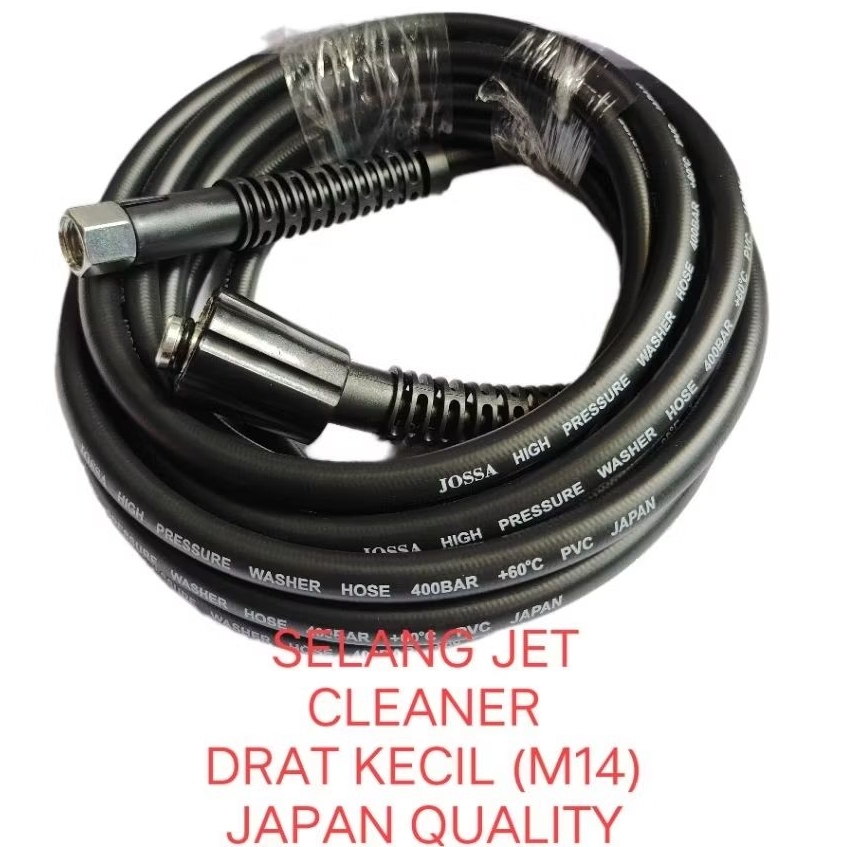 JOSSA Selang Jet Cleaner 15m Drat Kecil (M14 ) JAPAN QUALITY / JOSSA Selang JET Cleaner M14 drat kec