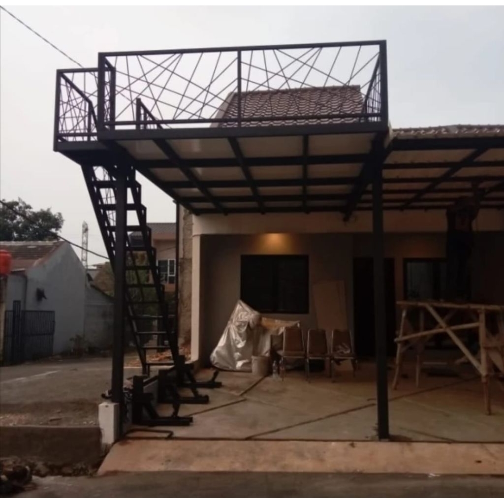 mezzanine outdoor/kanopi mezzanine dak besi