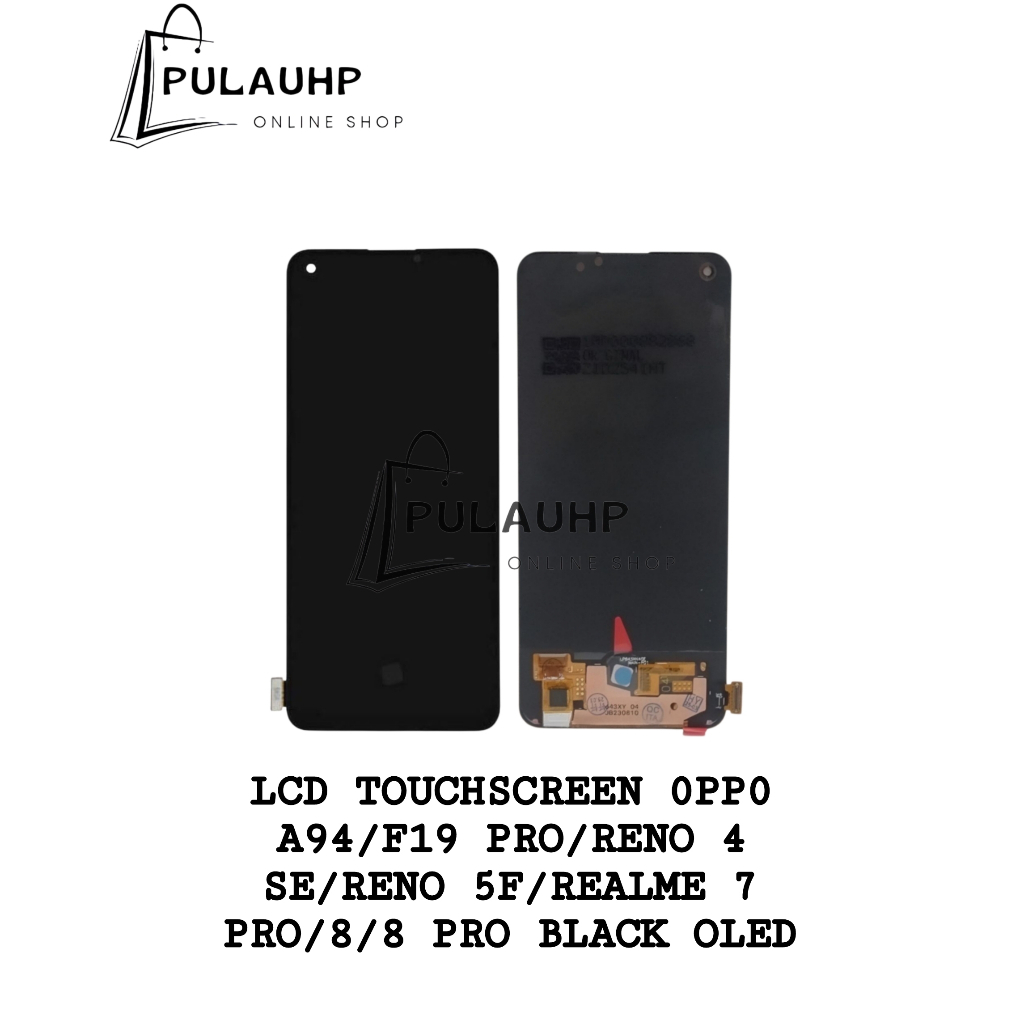 PULAU HP _ LCD TOUCHSCREEN Realm 8 4G / RENO 5F / Realm 8 PRO / 7 PRO / RENO 4 SE BLACK