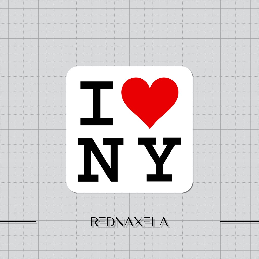 

Stiker Vinyl I Love NY Stiker Koper Outdoor Waterproof Sticker
