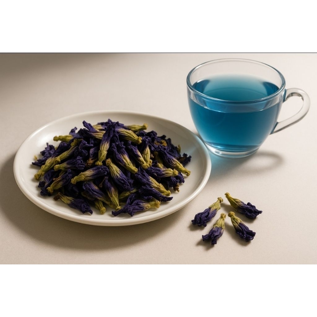 

bunga telang kering obat tradisional teh bunga telang