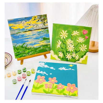 

Paint By Number Pemandangan 30x30/Paket Kanvas Estetik Siap Lukis Lengkap Dengan Frame Cat Dan Kuas