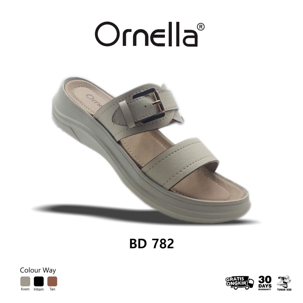 Ornella BD 782 Sandal Slip On Wanita