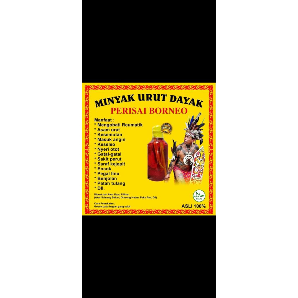Minyak urut dayak kalimantan 100% || Minyak urut viral || Minyak urut terlaris