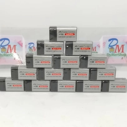 

Penghapus pensil merk FABER CASTELL b40 Hitam Stip Pinsil eraser pencil remover black 3 cm ori 100% Original Asli Authentic