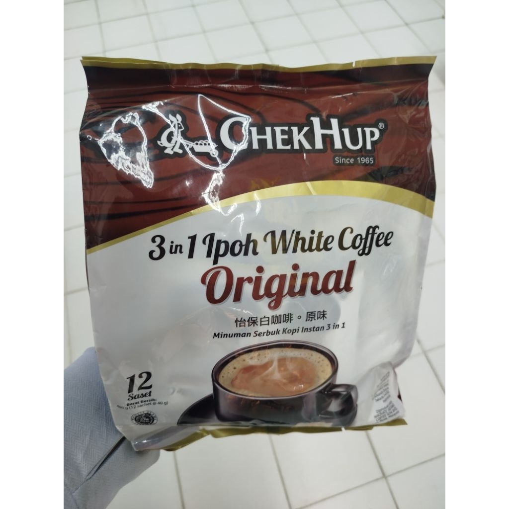 

CHEK HUP WHITE COFFEE ORIGINAL 3IN1 12X40GRAM/PCS