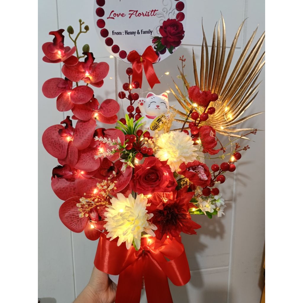 

GRAND OPENING / BUNGA MEJA / GRAND OPENING BATAM / BUNGA MEJA MURAH / KUCING REJEKI