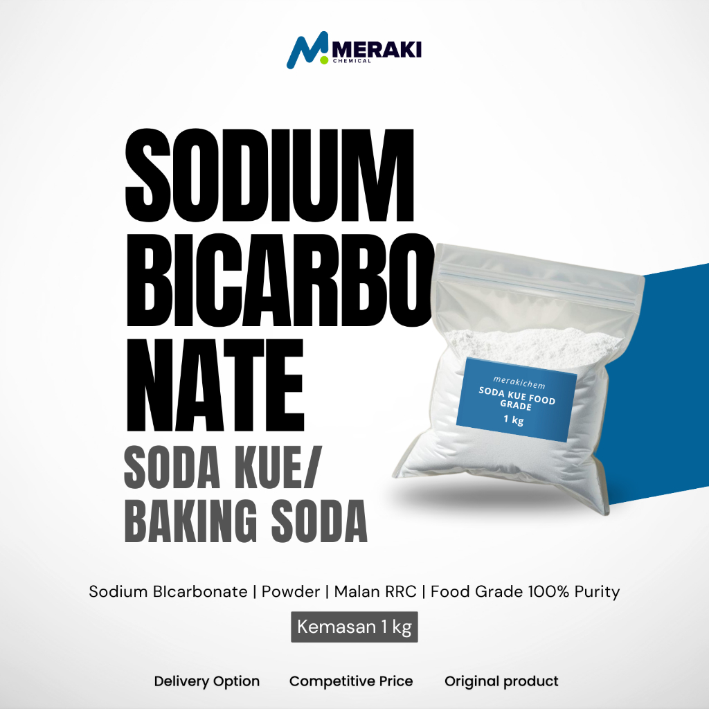 

Sodium Bicarbonate Baking Soda Kue Food Grade 1kg