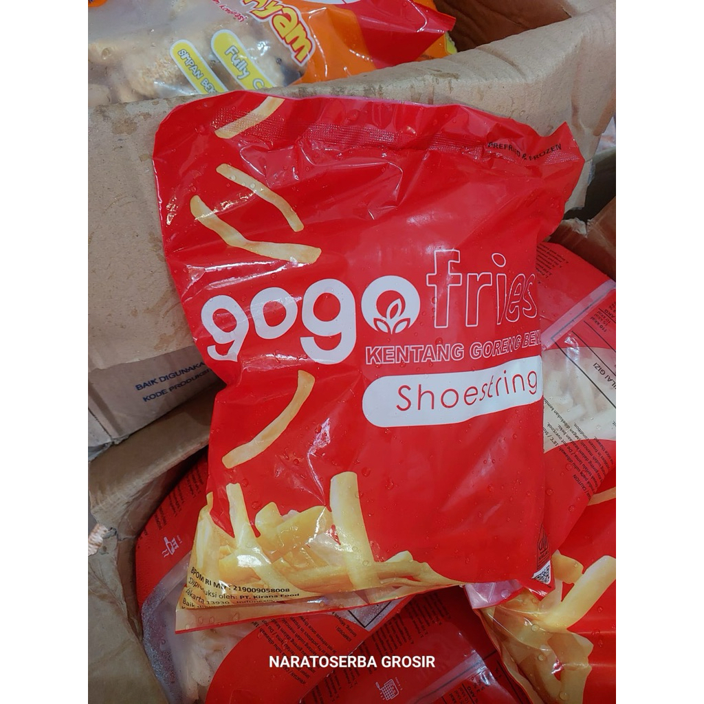 

Kentang Gogo Shoestring 1kg | Kentang Frozen Cocok Untuk Cemilan Santay
