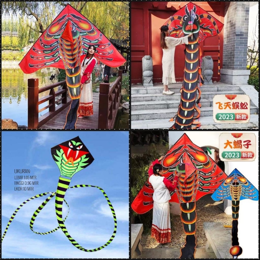 Layangan Kalajengking Ular Kelabang Layang Layang Scorpio Binatang Hewan