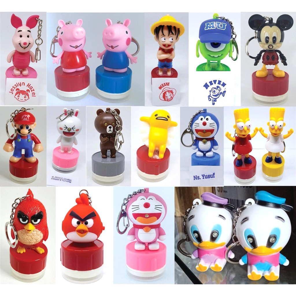 

Custom Stamp Stempel Anak / Profesi Gantungan Kunci Light and Sound Cartoon Character