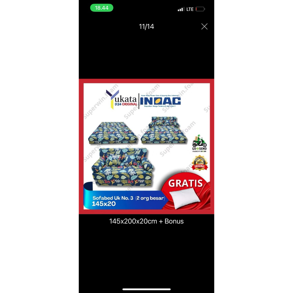 soffabed Yukata Inoac