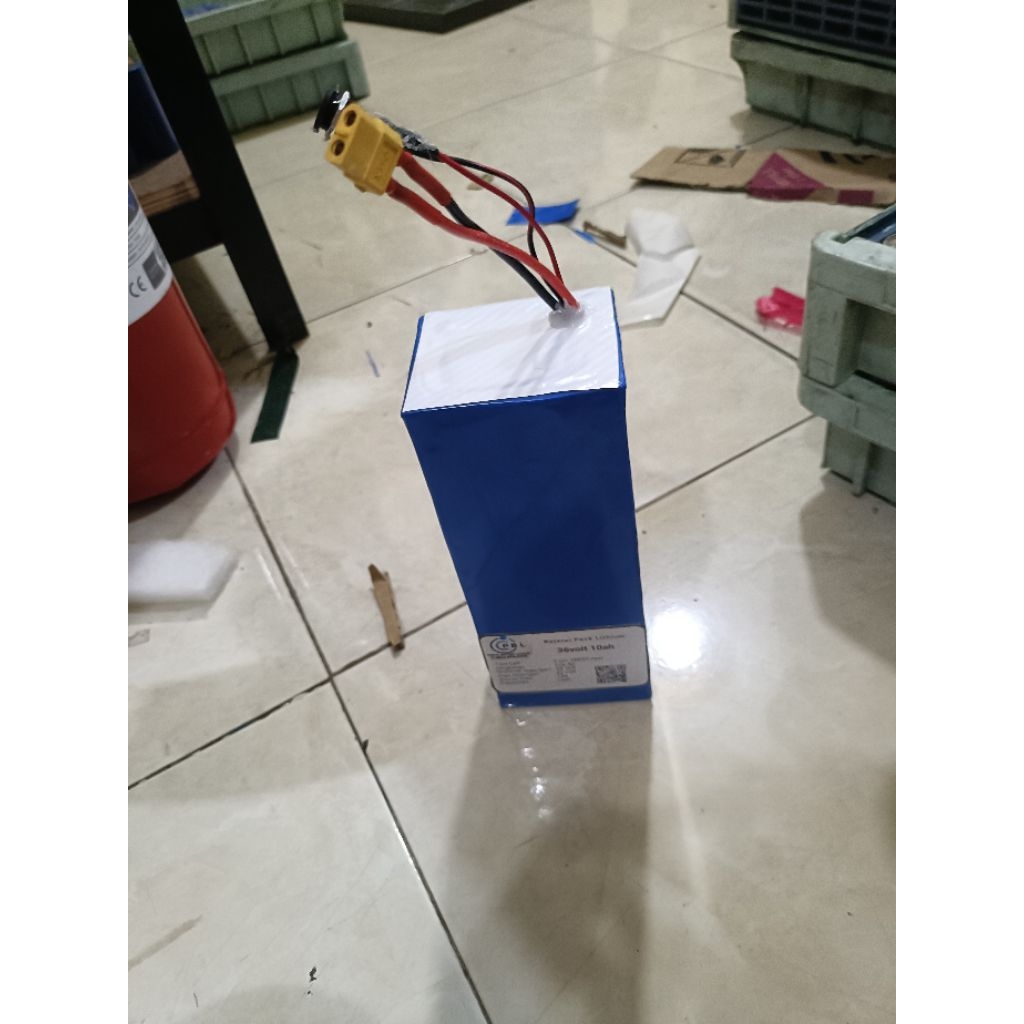 baterai liion sepeda listrik 36volt 10ah like new copotan
