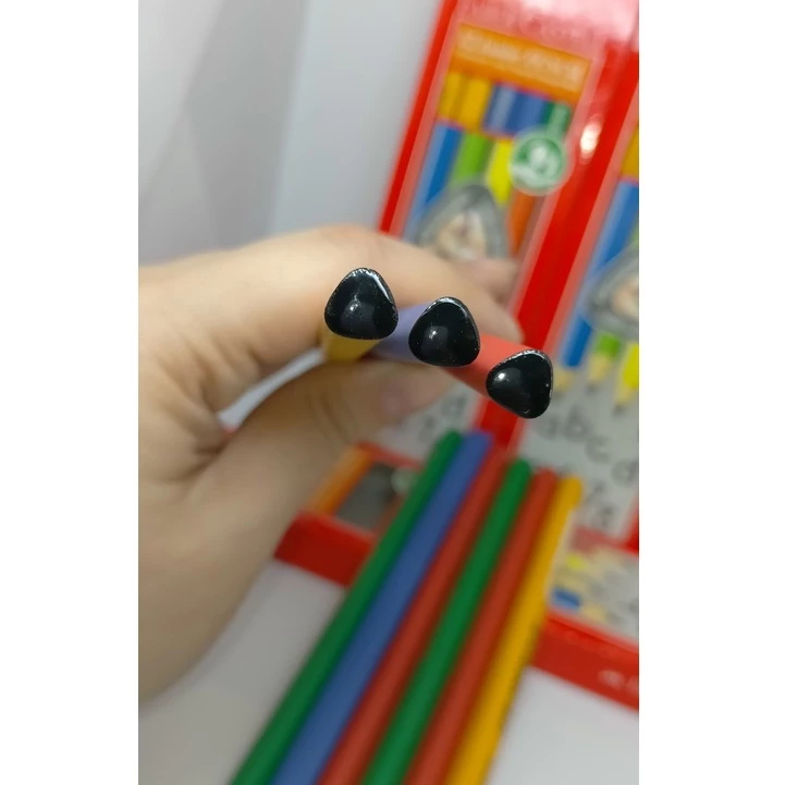 

Pensil pensil kayu Faber Castell junior triangular segitiga easy grip gampang digengam Ori 100% Original Asli Authentic