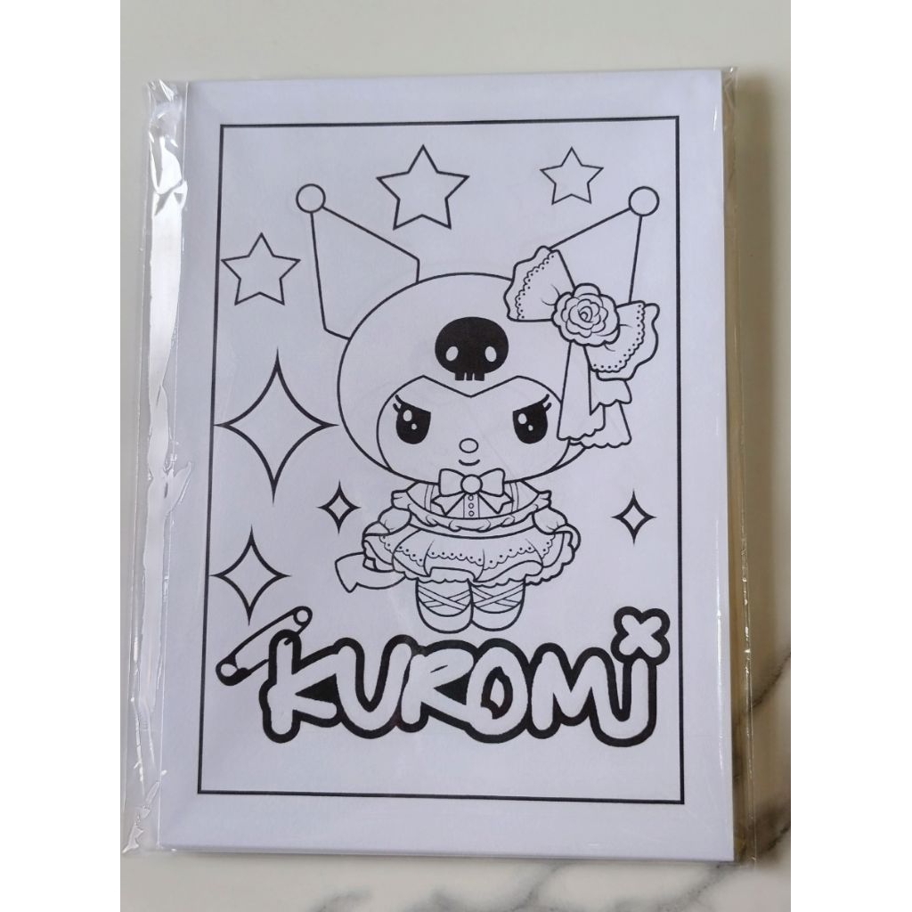 

lembar mewarnai anak 50 lembar, seri kuromi