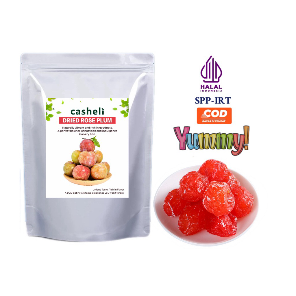 

casheli Dried Plum Soft Dried Rose Plum Fruit Snack 250g