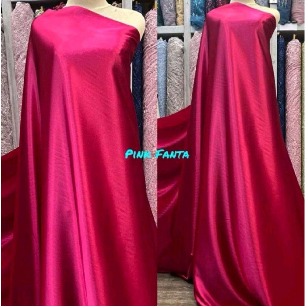 KAIN YAMAHA SILK/ SATIN POLOS SUTRA PREMIUM/KAIN METERAN SUPER TEBAL