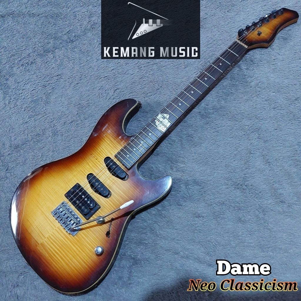 gitar bekas original dame neo superstrat no squier