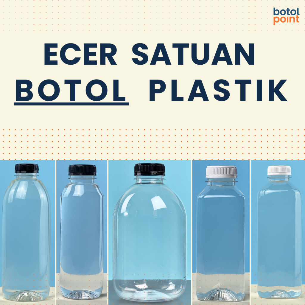 Botol Plastik 250ml, 330ml, 500ml, 1000ml ECER - Botol Kale, Kick, Chubby - Kemasan Minuman