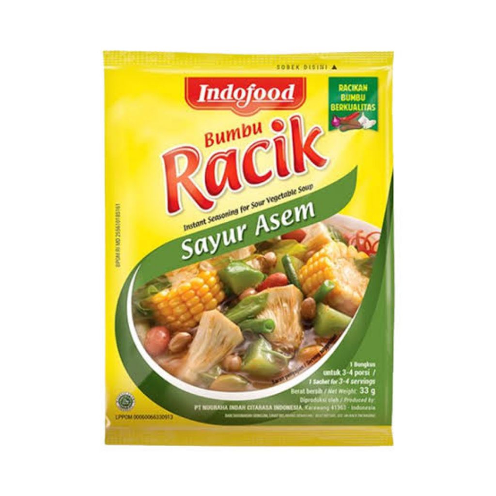 

Racik Bumbu Instan - Sayur Asem 33 gram
