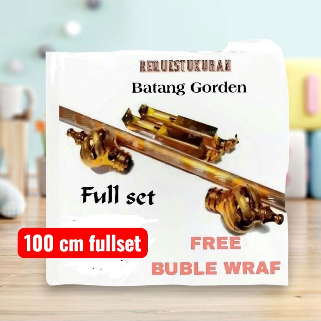 BATANG GORDEN 1 METER FULLSET/TIANG GORDEN FREE BUBLE WRAP