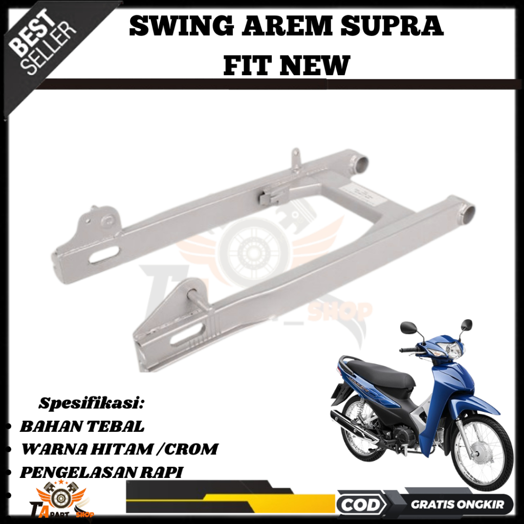 Swing Arm Arem Fork Lengan Ayun Sasis Belakang Motor Supra Fit NEW