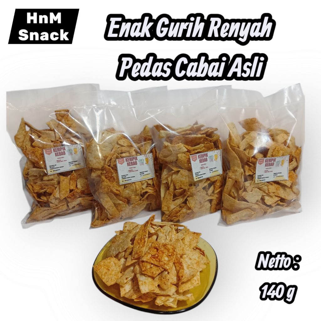 

Keripik Kebab Pedas Daun Jeruk 140 gram