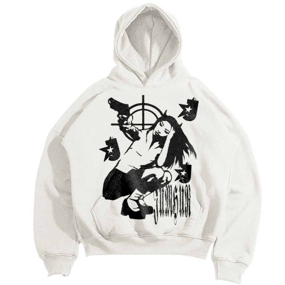 JUMHUR | HOODIE BOXY | STRESSED WOMAN