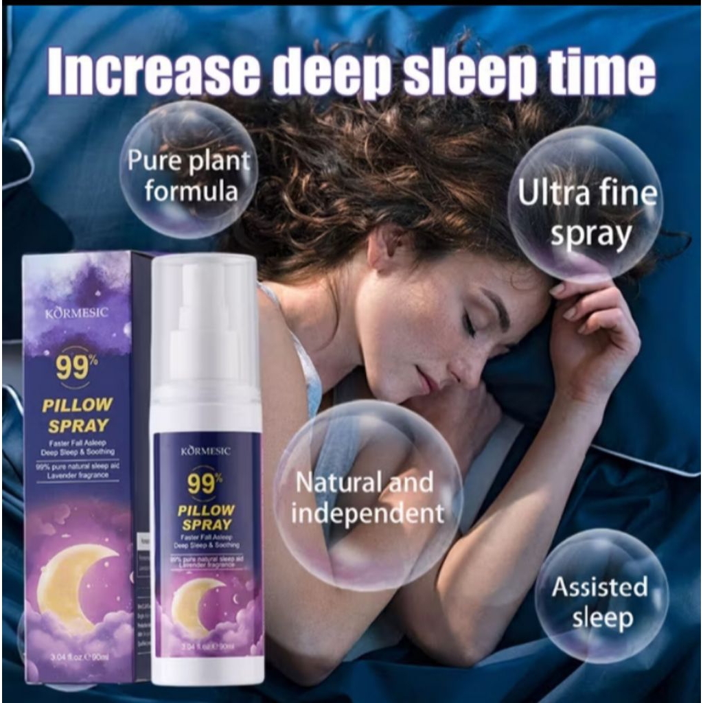 Sleep Spray Lavender Insomnia Deep Sleep Pillow Spray Semprotan Tidur Nyenyak Obat Susah Tidur Insom