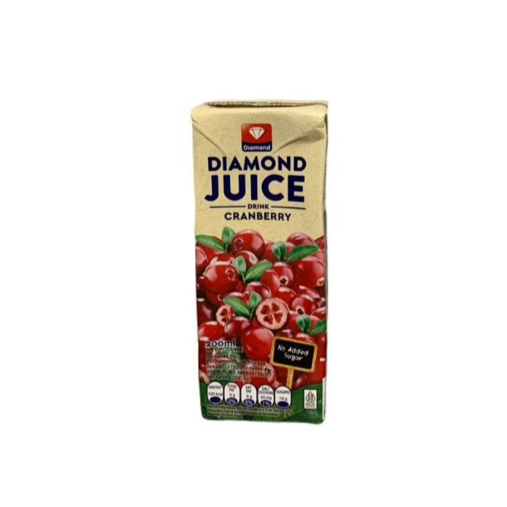 

[ 5 Pcs ] Diamond Juice Minuman Sari Buah 200ml / Cranberry / Blueberry / Apple / Orange / Guava