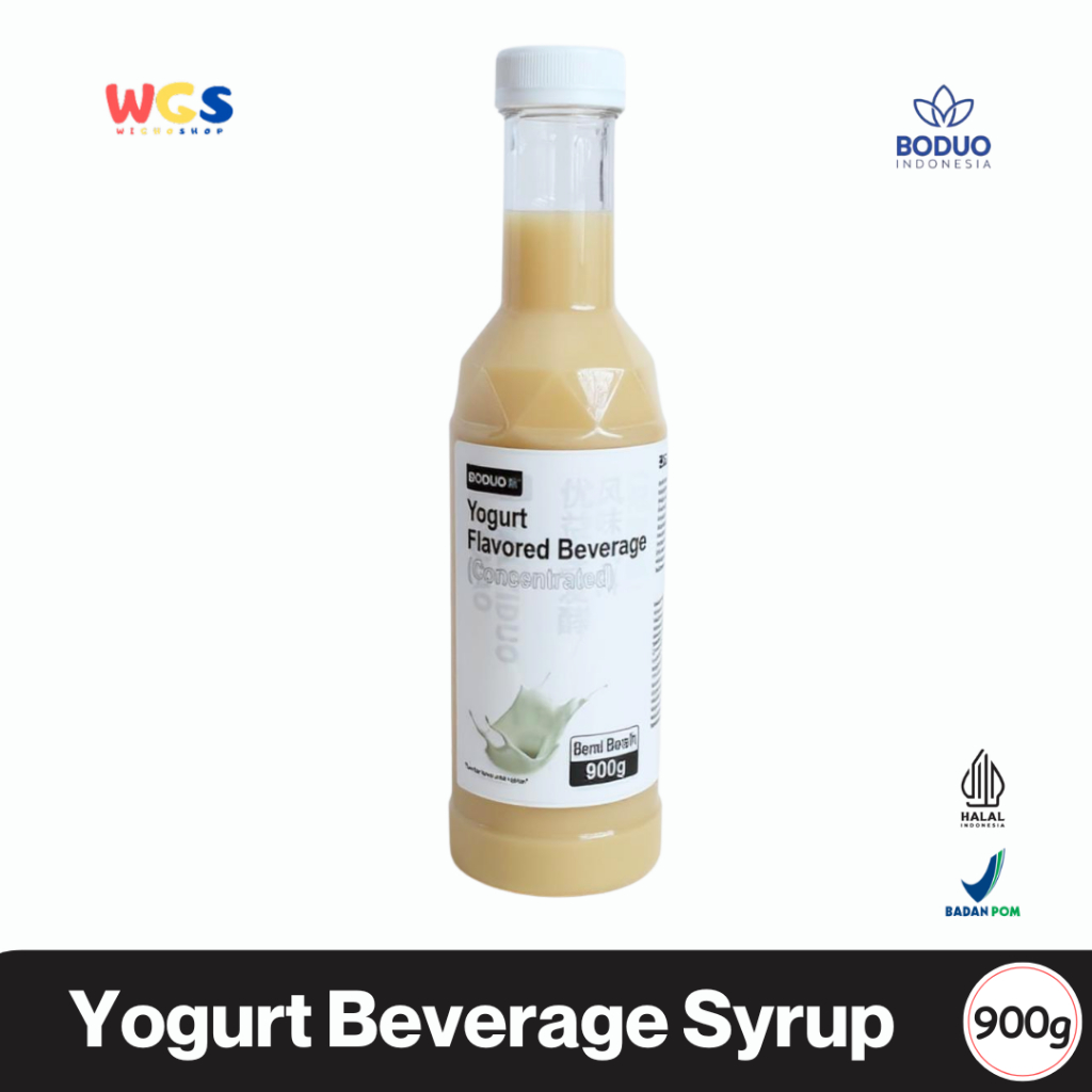 

BODUO Yogurt Flavored Syrup 900g - Sirup Rasa Yogurt Creamy Segar untuk Minuman & Dessert