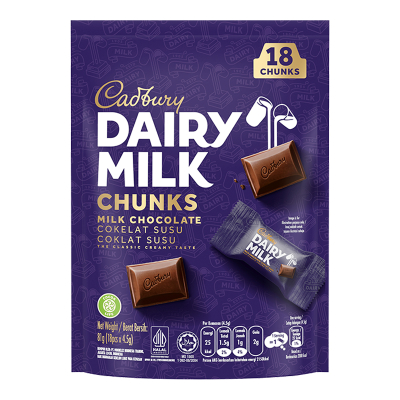 

Cadbury Dairy Milk Cokelat Sharebag Bites 18 x 4.5 g