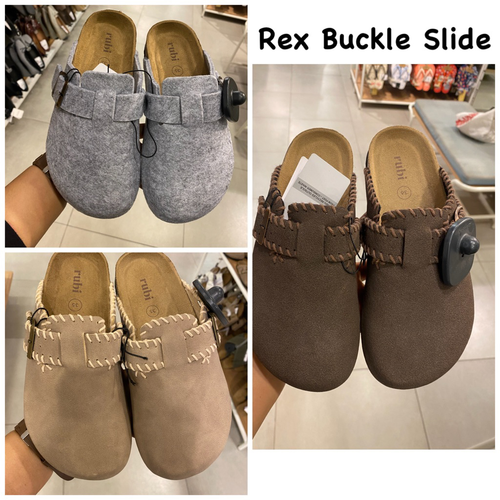 RUBI SANDAL SLIP- REX BUCKLE MULE