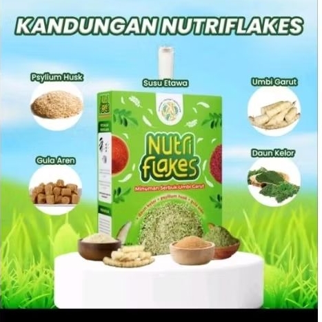 

NUTRIFLAKES SEREAL UMBI GARUT MAMBANTU MEREDAKAN ASAM LAMBUNG DAN MAAG PAKET 1 BOX