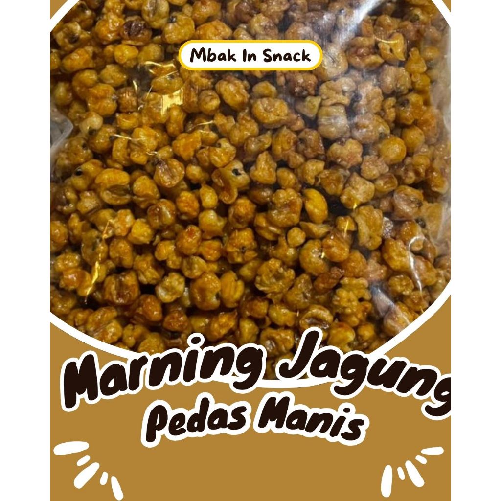 

Marning Jagung 1kg Camilan Renyah Gurih/Rasa Pedas Manis dan Gurih Asin