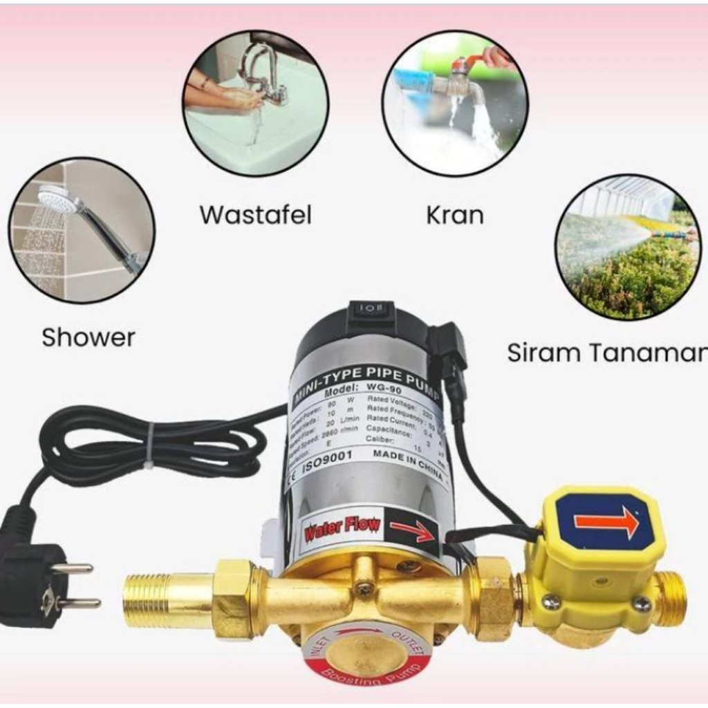 Pompa Boster Pump Pompa Dorong Otomatis 90 wat