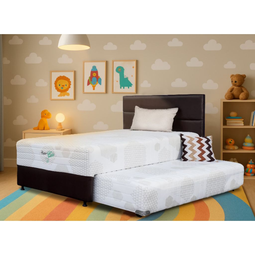Bed Dorong Tempat Tidur Anak Latex Airland Superkids