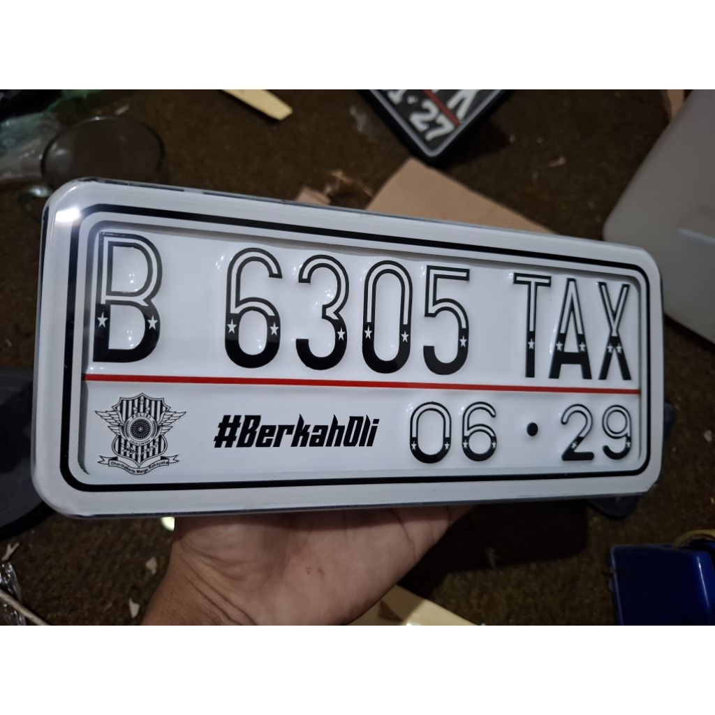 Plat mika pres plat mika lapis akrilik plat motor plat nomor motor plat mika cembung plat motor terb