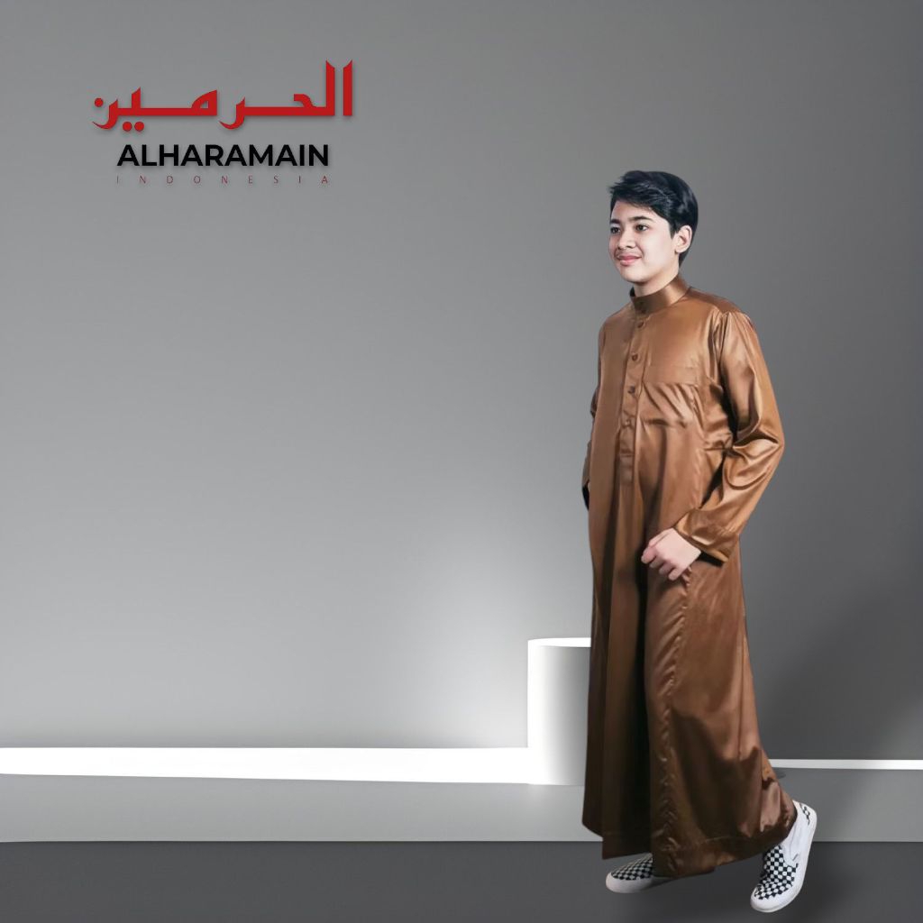 jubah alharamain haramain premium jubah gamis pria al aseel premium jubah al aqsa al aqso polyester 