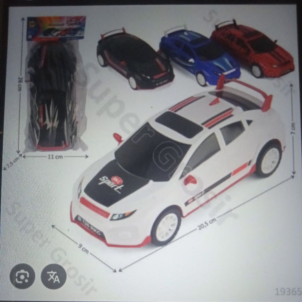 mainan anak mobil sedan kecil RKC