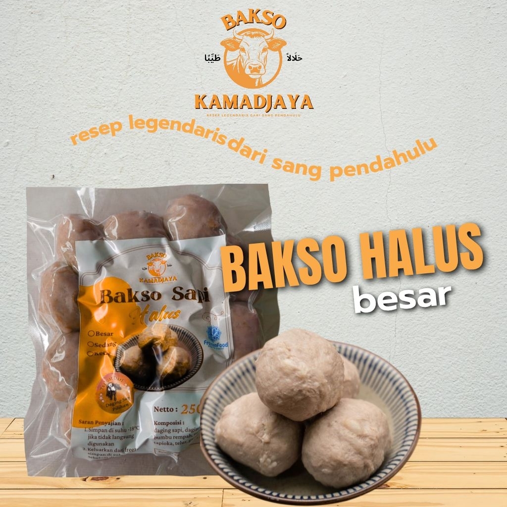 

Bakso Sapi Premium Halus 250gr | Bakso Daging Asli Kenyal & Gurih | Bakso Kuah, Mie Bakso